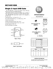 MC74HC1G08 datasheet pdf ON Semiconductor