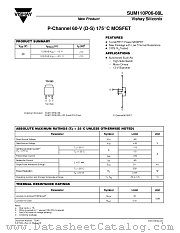 SUM110P06-08L datasheet pdf Vishay