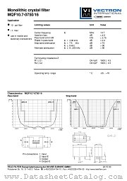 MQF10.7-0750/16 datasheet pdf Vectron