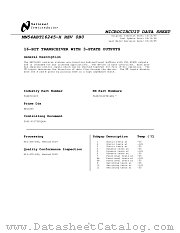 5962-9317502QXA(54ABT16245W-QML) datasheet pdf National Semiconductor