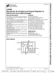 LP2980AIM5X-2.7 datasheet pdf National Semiconductor