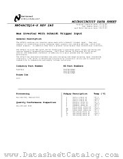 54ACTQ14DM-MLS datasheet pdf National Semiconductor