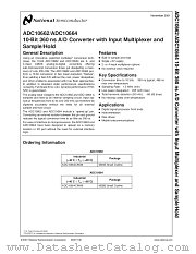 ADC10662CIWM datasheet pdf National Semiconductor