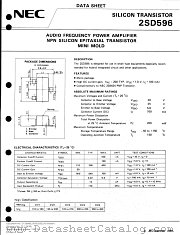 2SD596-T2B datasheet pdf NEC