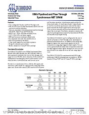 GS8161ZV36C datasheet pdf GSI Technology