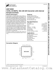 ADC12020CIVY datasheet pdf National Semiconductor