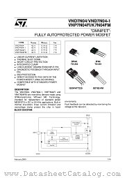 VND7N0413TR datasheet pdf ST Microelectronics