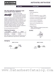 HUF76107D3ST_NL datasheet pdf Fairchild Semiconductor