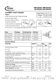 SPA12N50C3 datasheet pdf Infineon