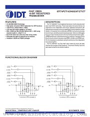 IDT74FCT162H952ATPA datasheet pdf IDT