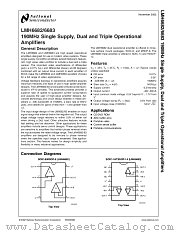 LMH6683MA datasheet pdf National Semiconductor