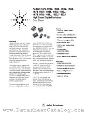 HCPL-091J datasheet pdf Agilent (Hewlett-Packard)