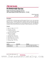 R1RW0416DGE-2PI datasheet pdf Renesas