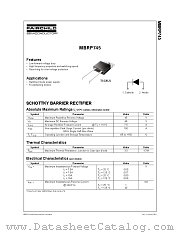 MBRP745TU datasheet pdf Fairchild Semiconductor