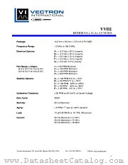 VVD2 datasheet pdf Vectron