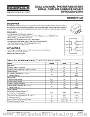 MOCD211VM datasheet pdf Fairchild Semiconductor