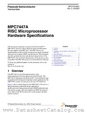 MPC7447A datasheet pdf Freescale (Motorola)