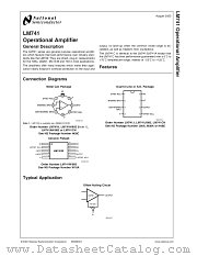 LM741J/883 datasheet pdf National Semiconductor