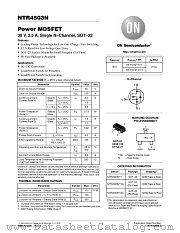 NTR4503NT3G datasheet pdf ON Semiconductor