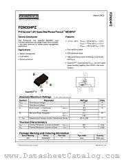 FDN304PZ_NL datasheet pdf Fairchild Semiconductor