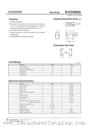 D1C240000 datasheet pdf Cosmo Electronics