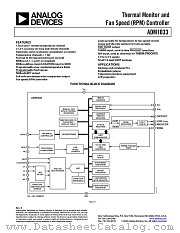 ADM1033ARQZ-REEL7 datasheet pdf Analog Devices