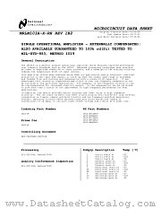 LM101A MD8 datasheet pdf National Semiconductor