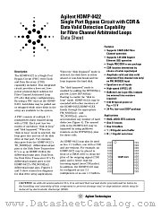 HDMP-0422 datasheet pdf Agilent (Hewlett-Packard)