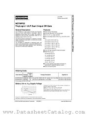 NC7WP32L8X datasheet pdf Fairchild Semiconductor