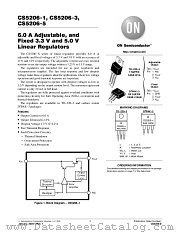 CS5206-1GT3 datasheet pdf ON Semiconductor