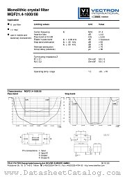 MQF21.4-1800/08 datasheet pdf Vectron