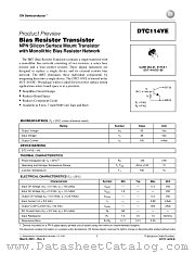 DTC114YET1 datasheet pdf ON Semiconductor