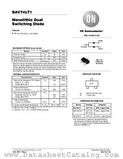 BAV74LT3 datasheet pdf ON Semiconductor