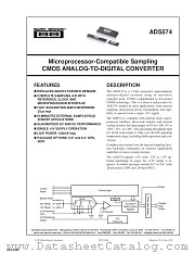 ADS574KE datasheet pdf Texas Instruments