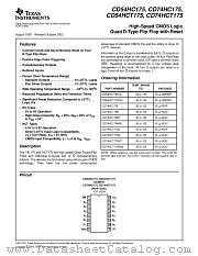CD74HC175MT datasheet pdf Texas Instruments