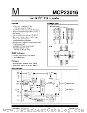 MCP23016-I/ML datasheet pdf Microchip