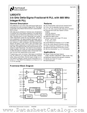 LMX2470 datasheet pdf National Semiconductor