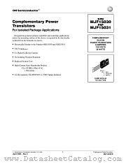 MJF15030 datasheet pdf ON Semiconductor