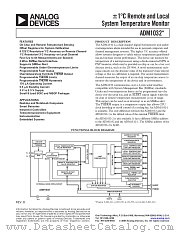 ADM1032ARM-1 datasheet pdf Analog Devices