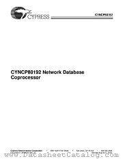 CYNCP80192 datasheet pdf Cypress