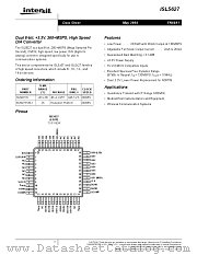 ISL5627 datasheet pdf Intersil