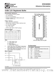 ICS162835 datasheet pdf Texas Instruments
