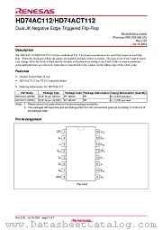 HD74ACT112 datasheet pdf Renesas