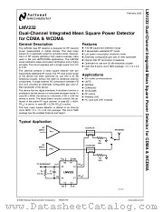 LMV232TL datasheet pdf National Semiconductor