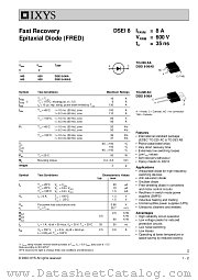 DSEI8-06A datasheet pdf IXYS