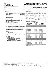 CD74HC541SM datasheet pdf Texas Instruments