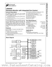 LM96000CIMTX datasheet pdf National Semiconductor