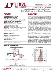 LT1495 datasheet pdf Linear Technology