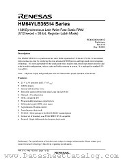 HM64YLB36514BP-6H datasheet pdf Renesas