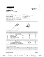 FQA62N25C datasheet pdf Fairchild Semiconductor